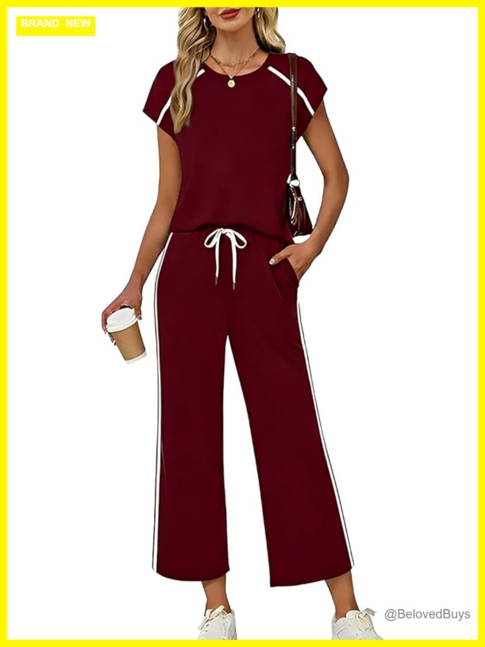Cap Sleeve Wide Leg Pant Set 2 Piece Travel Outfits Summer